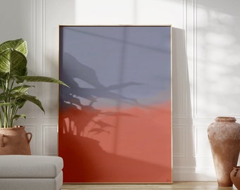 Regalo de arte de pared digital minimalista, impresiones de arte de pared minimalista, arte abstracto para dormitorio y sala de estar, decoración del hogar