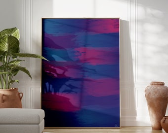 Pizzazz Minimalist Printable Abstract Digital Modern Home Wall Art Decor