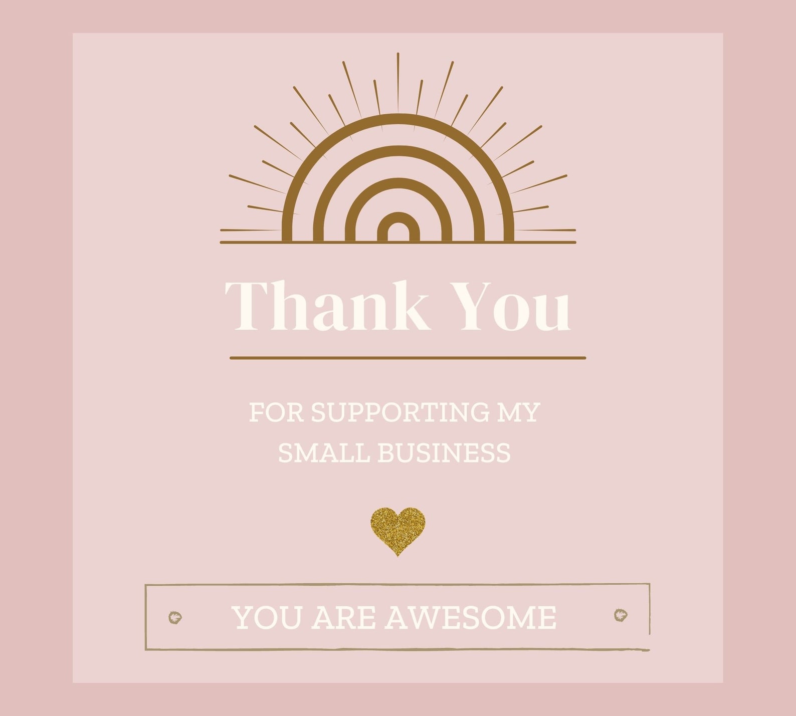 Printable Thank You Cards Business Templates | Etsy Small Business ...
