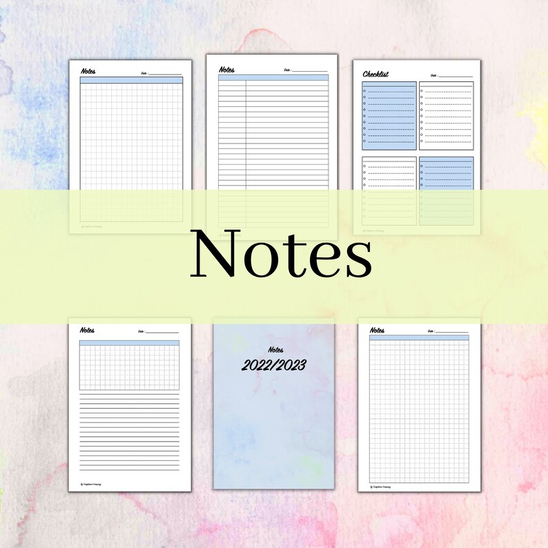 Daily Planner Printable Tracker Journal Drink Intake Etsy