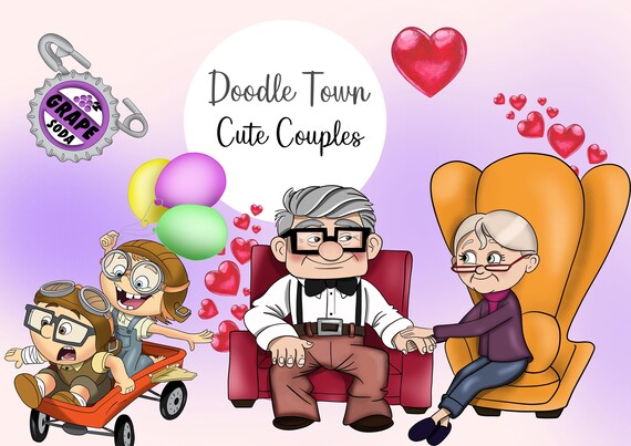 Up Clipart, Old Couple Png, Family Clipart, up Sublimation Png, up Instant  Download, Couple Png - Etsy