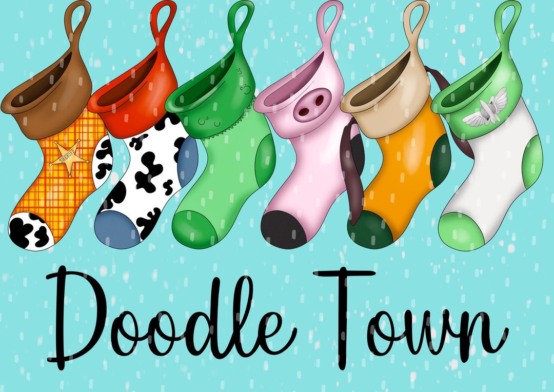Toys Stocking Clipart , Woody Christmas Clipart, Toys Story Clipart