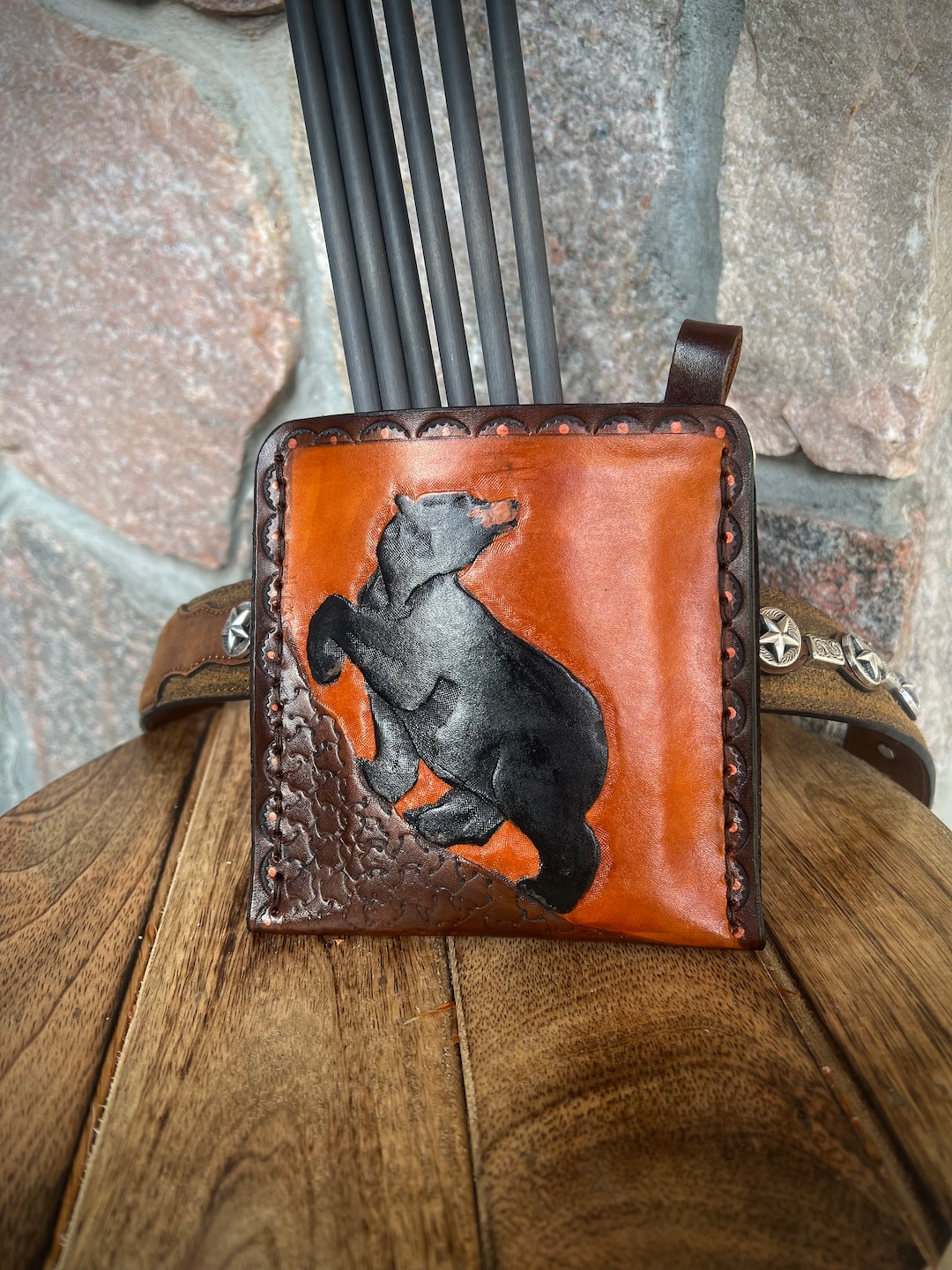 Leather Archery Pocket Quiver Scorecard Holder or Phone Etsy