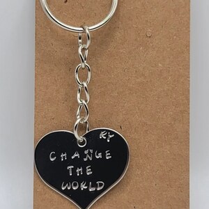 Personalize this Heart Keychain to remember your loved one! (Customize in Cart)