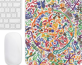 PAADI - Mouse pad - Colourful Handmade Art Printed On Demand with African Arts Prints - Everyday Conscious Essentials