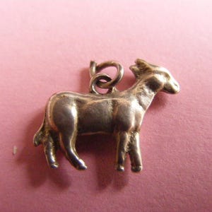 Vintage Sterling Silver Charm Donkey charms pendant 925 (M)