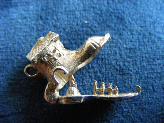 J) Vintage Sterling Silver Charm Faith Hope Chari… - image 5