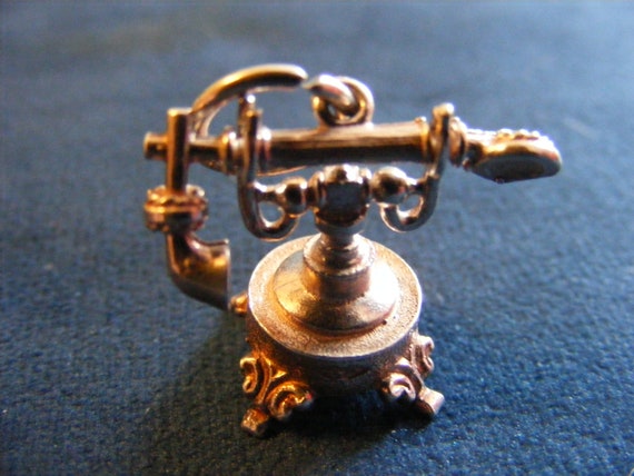 I)  Vintage Sterling Silver Charms Nuvo Telephone… - image 2