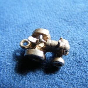 F) Vintage Sterling Silver Charm Tractor