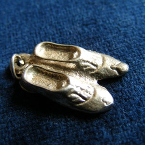 H) Vintage Sterling Silber Charms Schuhe