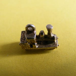 Vintage Sterling Silver Charm Locomotive Train charms pendant 925 (E)
