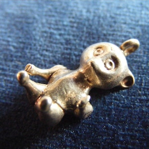 A) Vintage Sterling Silver Charm Teddy
