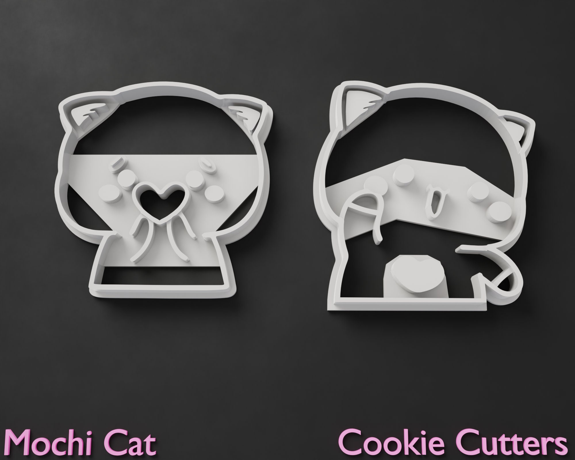 STL file Mochi Peach Cat Sticker Key Chain 🍑・3D print design to  download・Cults