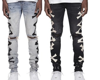 Mens Two Tone Jeans - Etsy Australia