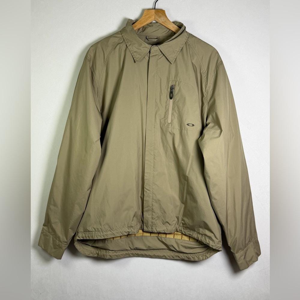 ジャケット・アウター 2011's OLD OAKLEY shell jacket y2k tech Vintage Men's Oakley Y2K Tech Jacket – Minimal Logo – Japan / Golf