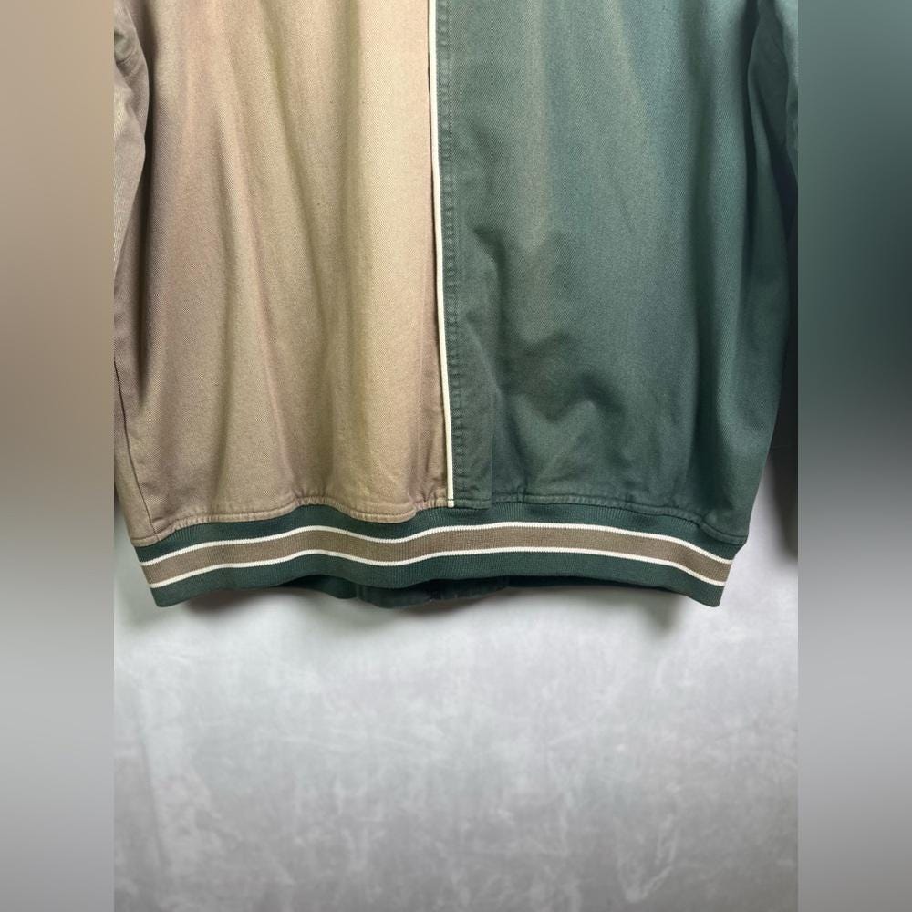 Vintage Lee Sport Men Green Bay Packers Colorblock Bomber Jacket