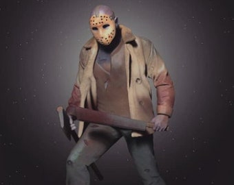 Jason Voorhees figurine 3d digital download