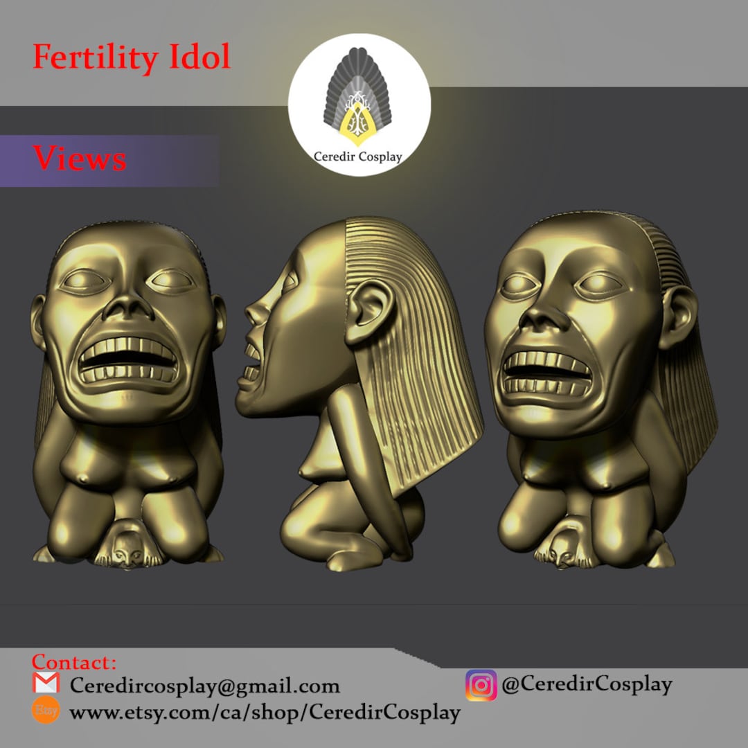 Indiana Jones Fertility Idol 3d Digital Download - Etsy