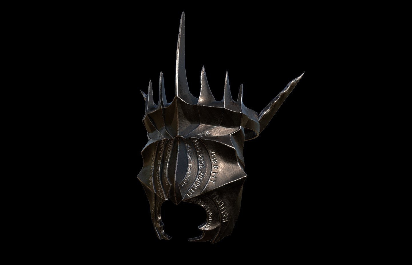 Bouche de Sauron Casque seigneur des anneaux 3D FICHIER DE
