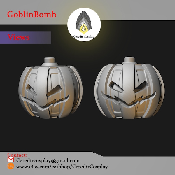 Green Goblin Bomb / Sam Raimi Spiderman 3d digital download