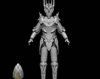 Sauron Armour lord of the rings 3D DIGITAL DOWNLOAD FILE