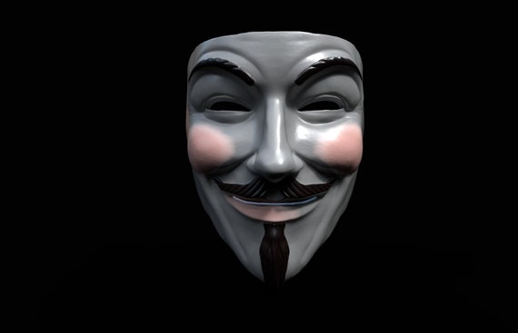 Anonymous Mask with Teardrop PNG Images & PSDs for Download