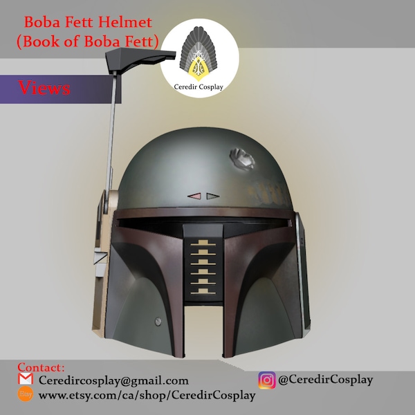 Boba Fett Helmet/ Book Of Boba Fett Helmet 3d digital download