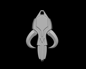 Mandalorian Mythosaur Pendant 3d digital download / Bo katan Mythosaur