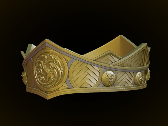 Viserys Targaryen Crown 3d Digital Download - Etsy