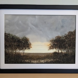 Tonal Landscape | Original Watercolor Painting