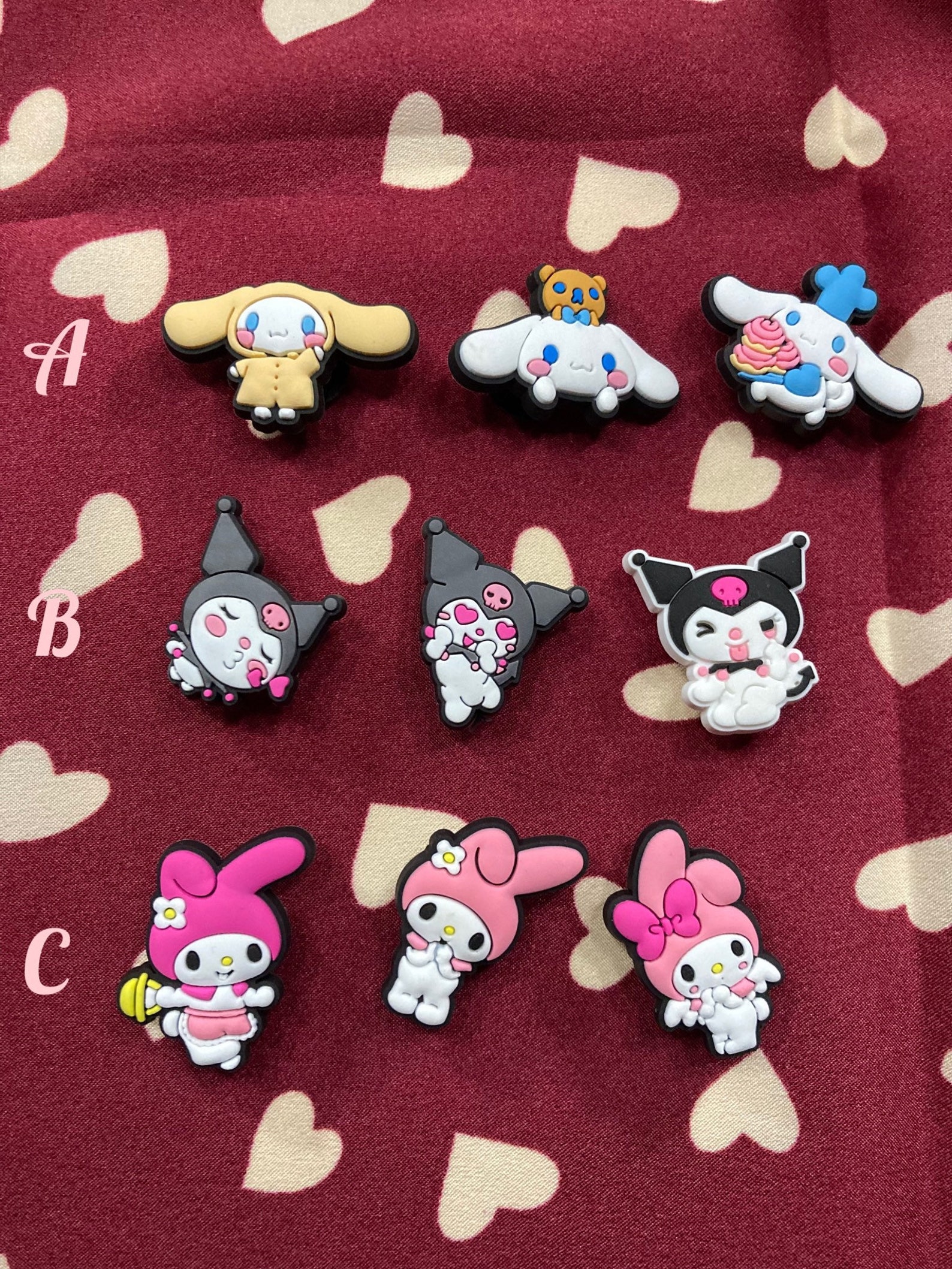 Sanrio 3pk Jibbitz Etsy