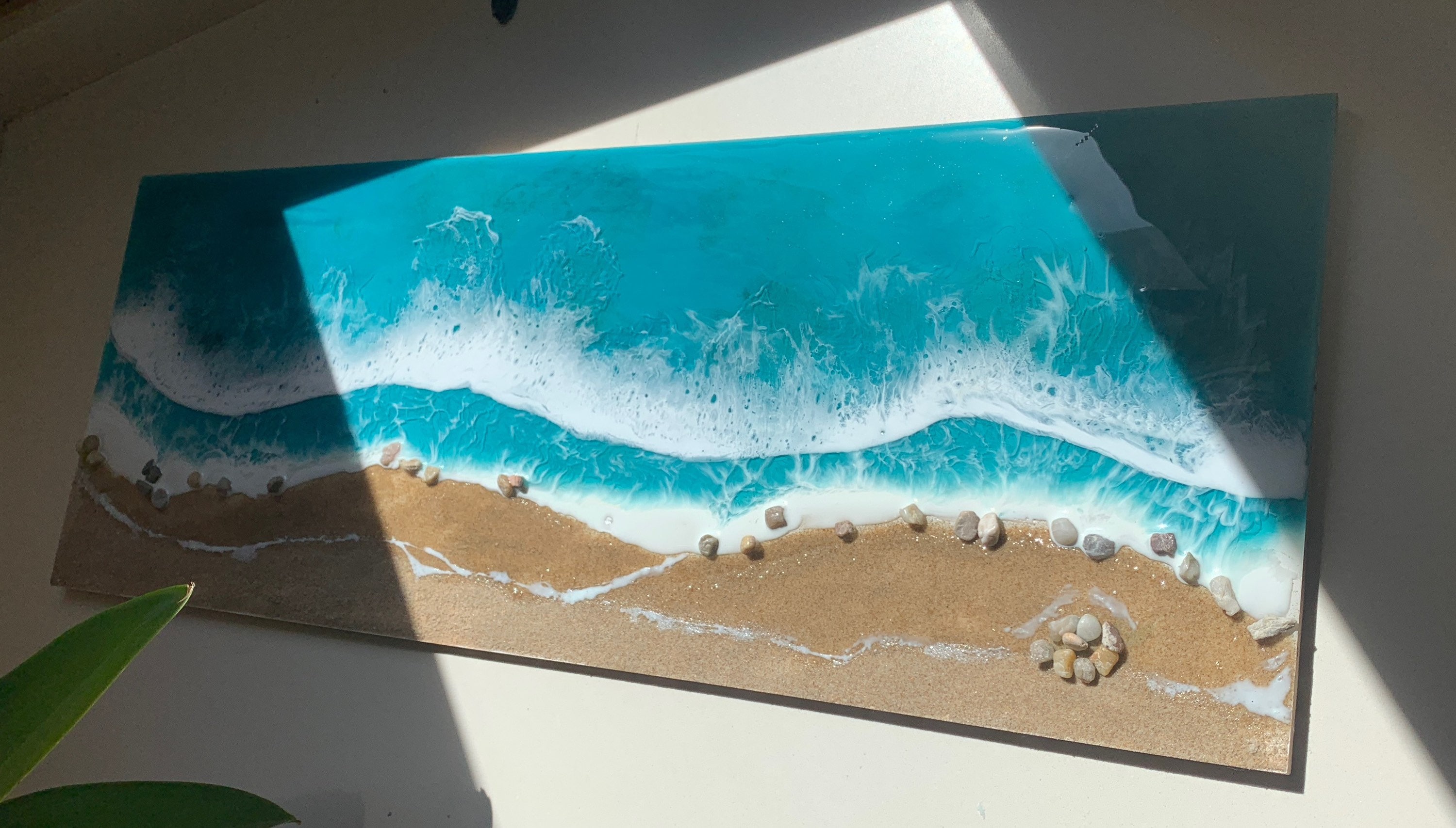 OCEAN RESIN ART Painting Beach Resin Paint Resin Epoxy Beach Resin