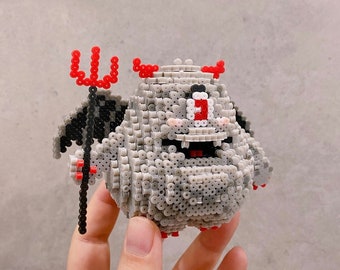 Devil Monster 3D Perler Muster Tutorial