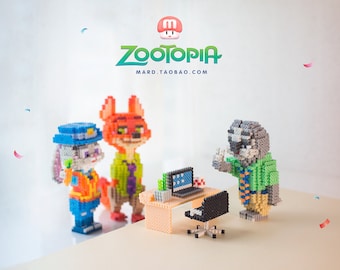 Zootopia 3D Perler Perlen Muster Tutorial