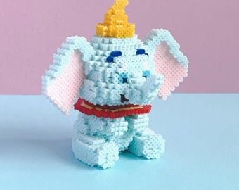 Anleitung für ein 3D-Perlenmuster: Dumbo der Elefant