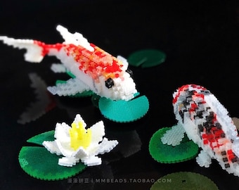 Tutorial sul modello Perler 3D di Koi Fish