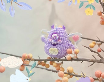 Anleitung für ein 3D-Perler-Bead-Muster: Engel und kleines Monster