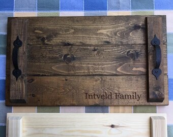 Serving Tray Wood, Serving Tray Personalized, Engraved Serving tray, Personalized Platter, Wooden Tray, Custom Tray, Housewarming Gift