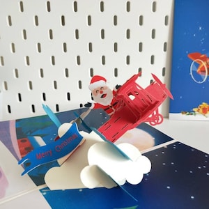 DIY Design Works Airplane Santa Christmas Counted Cross Stitch Stocking Kit  6852 