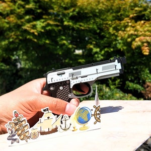 Pistolet Pistolet - Carte 3D pop-up pour un anniversaire amusant, la fête des pères, une carte pour garçon neveu oncle petit ami mari grand-père occasions spéciales