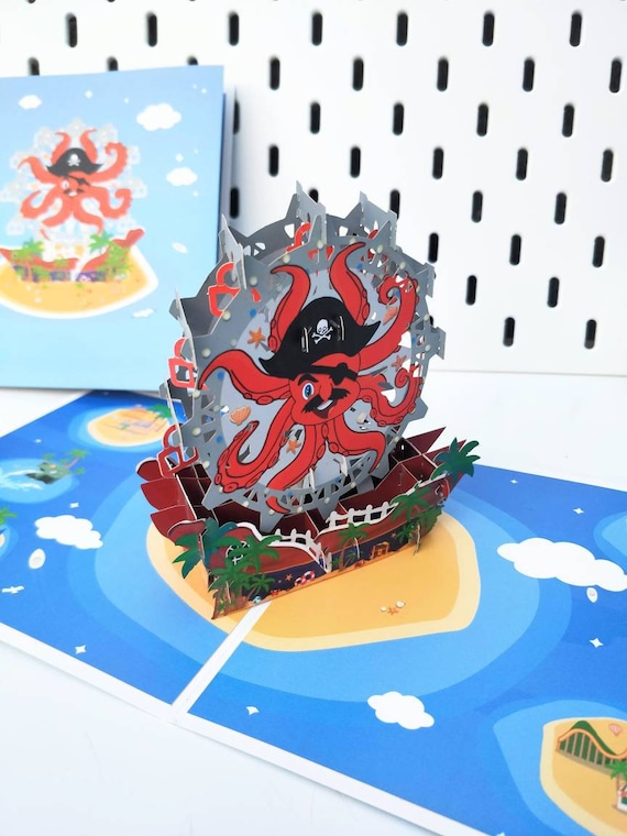 Happy Birthday Pirate Pop Up Card