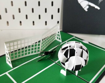American Football Pop Up Gift Card, Happy Birthday Card, Touchdown 3D Greeting Card, Ball Sport - View #9