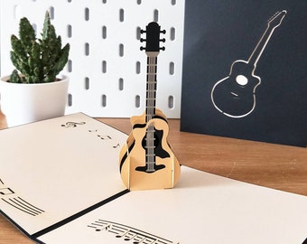 3D Pop-Up Karte „E-Gitarre“ – Coole Geburtstagskarte & Einladung Für Musikfans