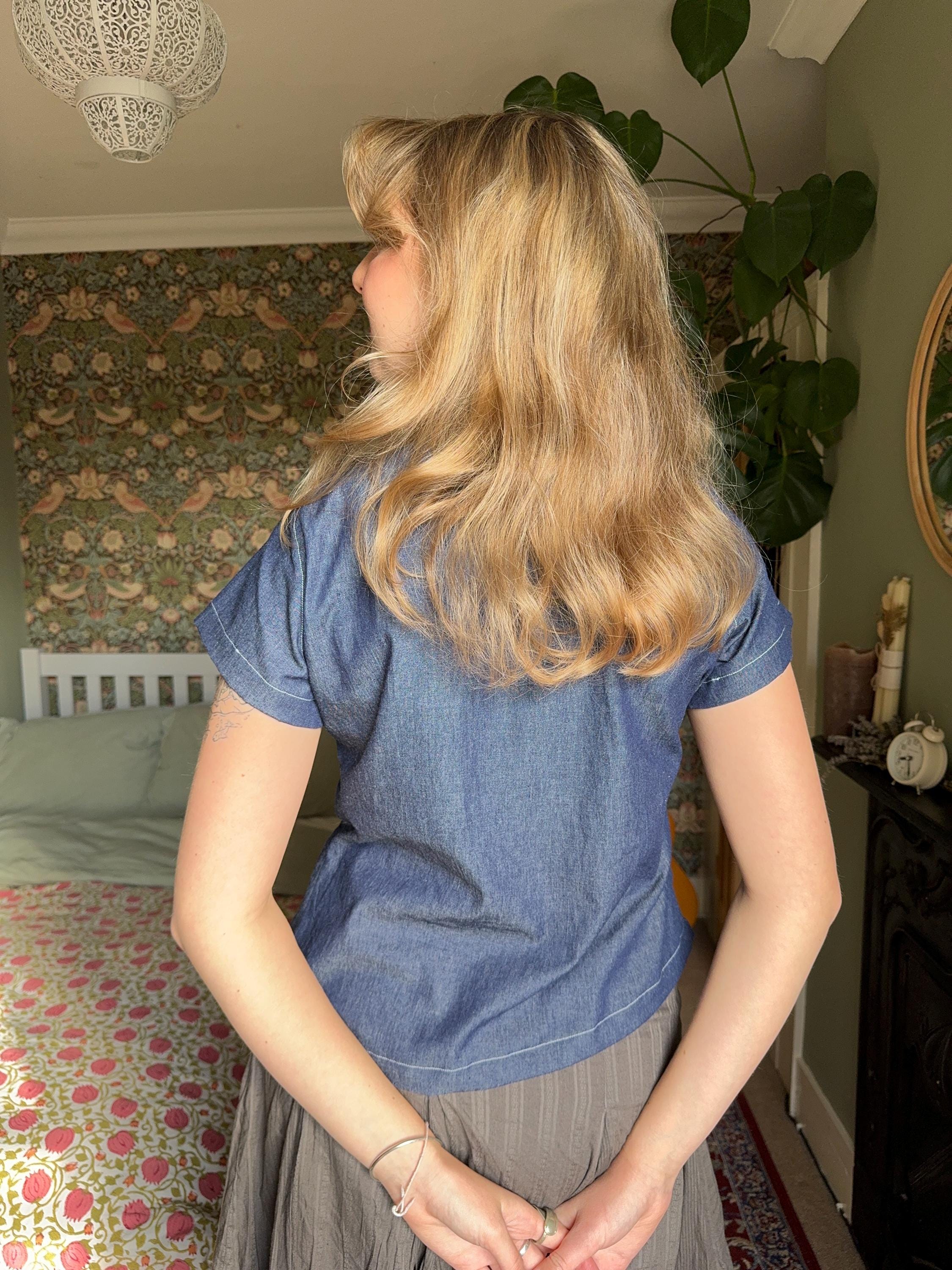 Juno Asymmetric Shirt Digital Pdf Sewing Pattern // UK Size 6-20