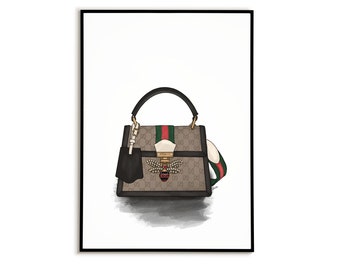 printed designer bags