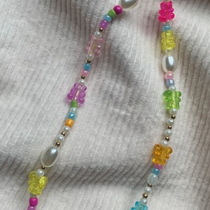 90s Phone Chain Gummy Bears / DIY / Perlas