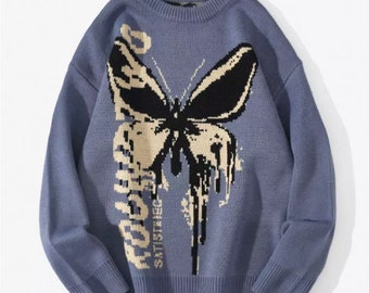 Streetwear Grunge Y2k Unisex Butterfly 