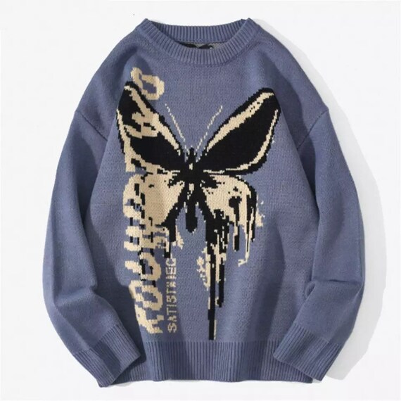 Streetwear Grunge Y2k Unisex Butterfly 
