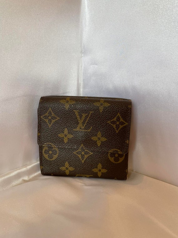 LOUIS VUITTON Brown Elise Bifold Two In One Custom Made Wallet