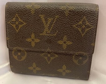 LOUIS VUITTON Brown Elise Bifold Two In One Custom Made Wallet